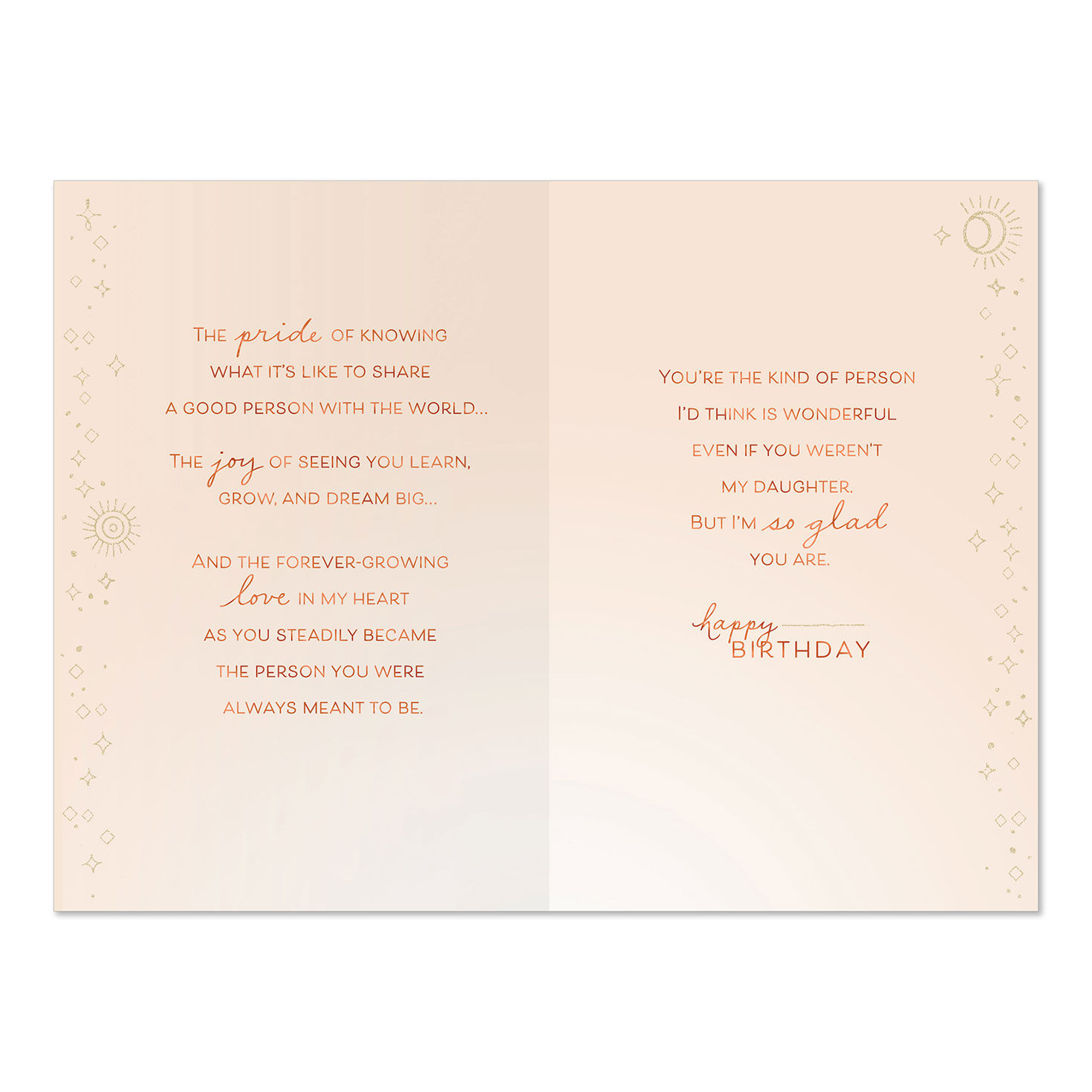 So Much Pride, Joy and Love Birthday Card for Daughter, , large image number 2