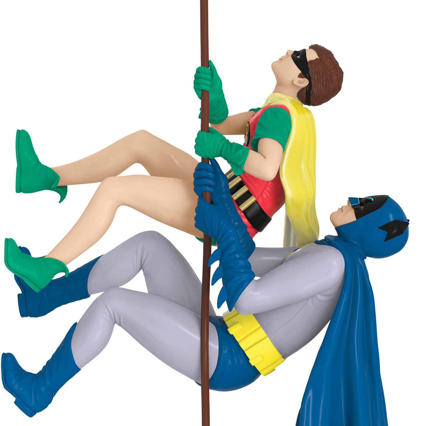 Batman and Robin on Rope Keepsake Ornament upclose view image number 5