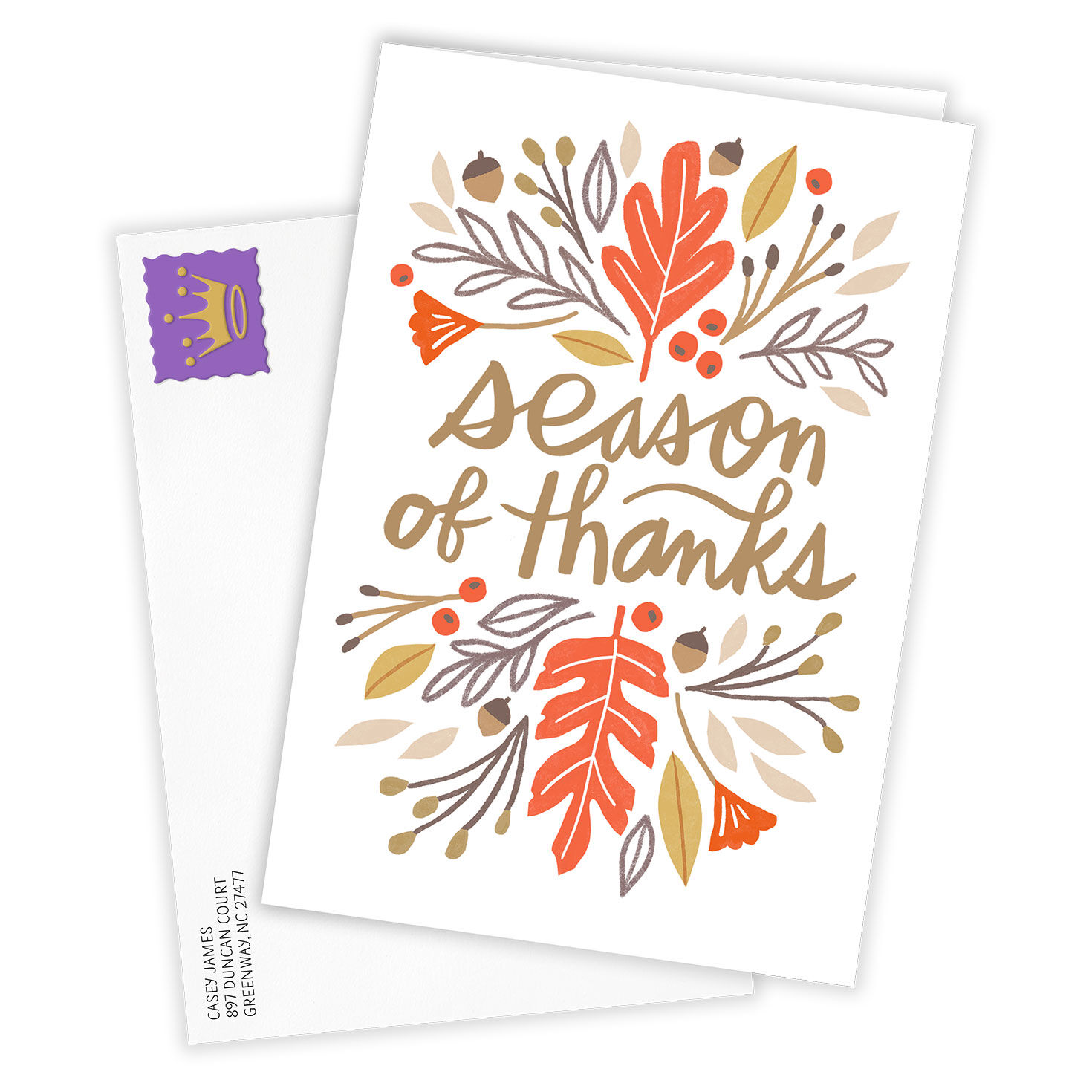 Season of Thanks Custom Thanksgiving Card - Greeting Cards | Hallmark