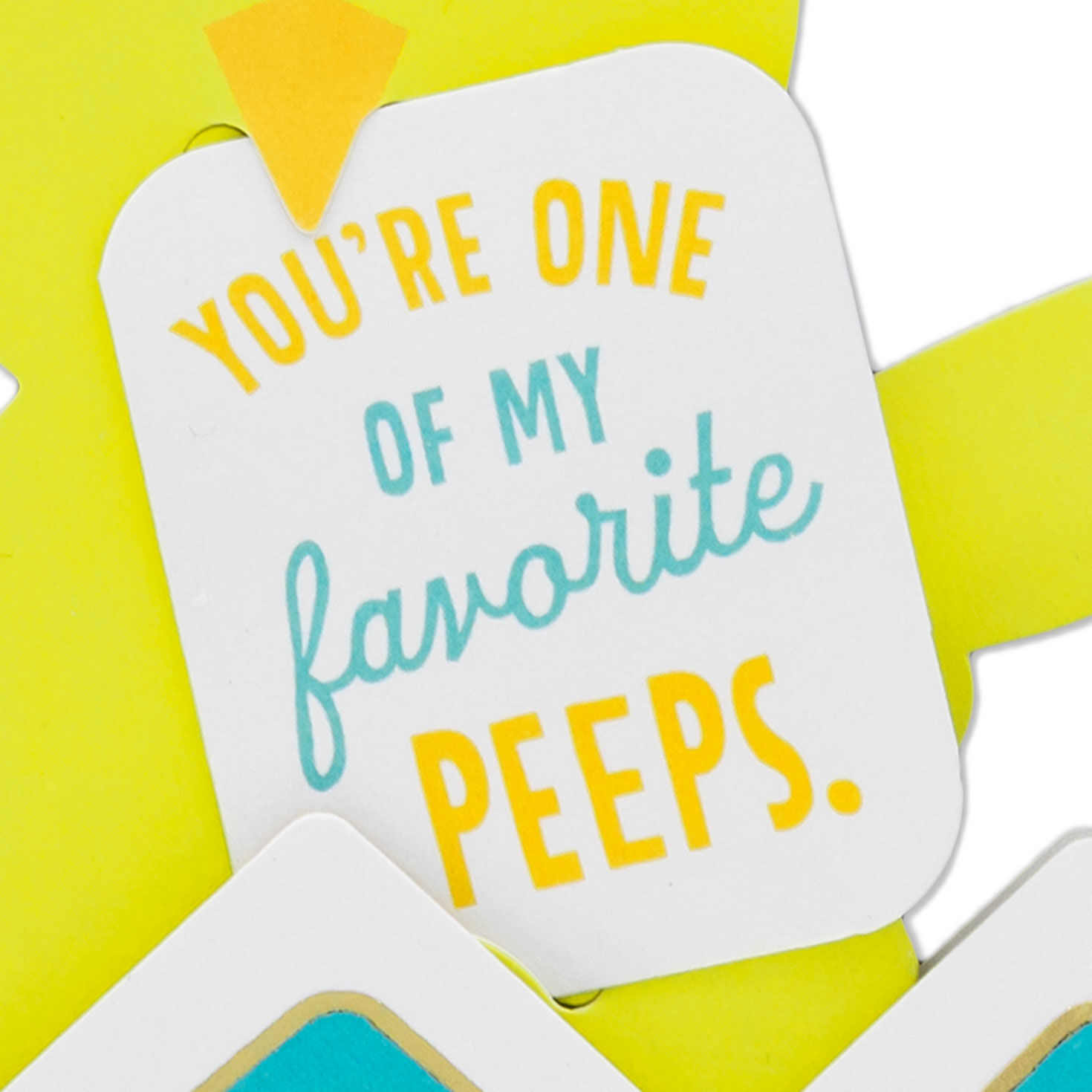 Chick Popping Out of Egg Fun Reveal Easter Card sentiment image number 2