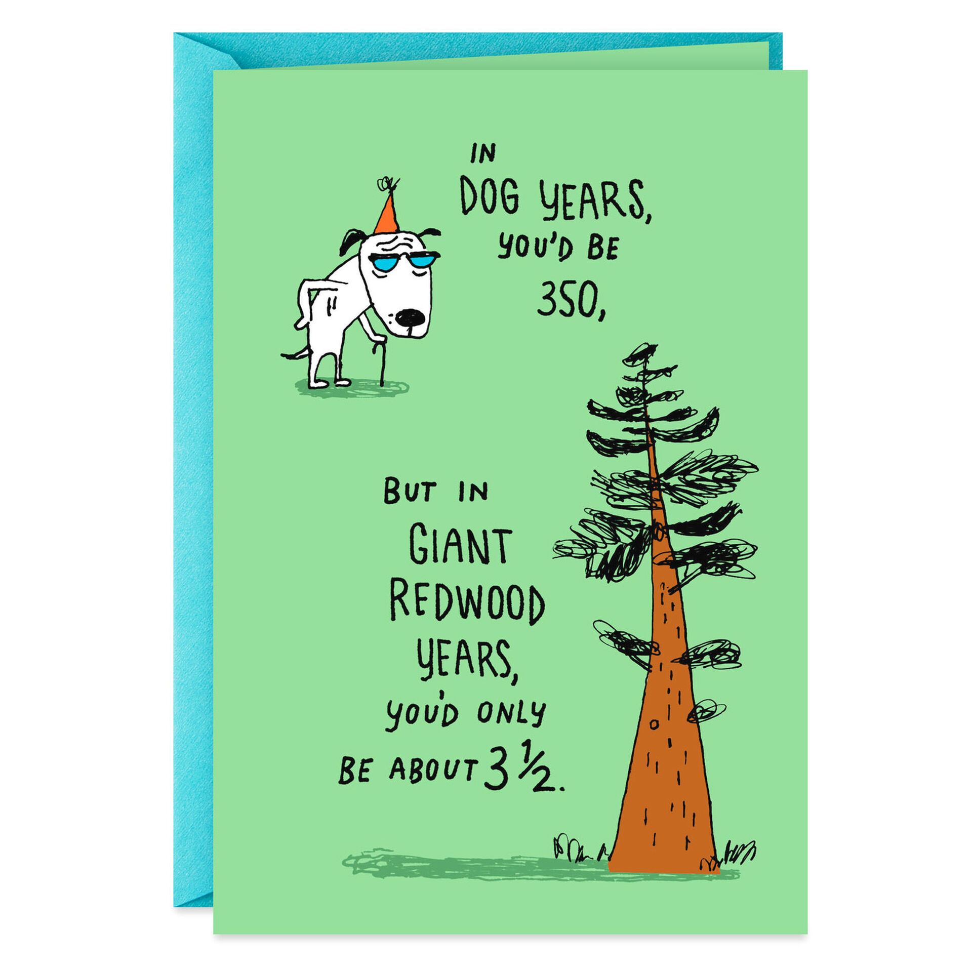 It S All How You Look At It Funny 50th Birthday Card Greeting Cards