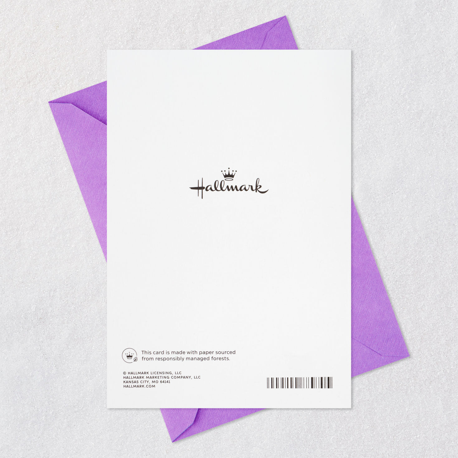 Violets & Butterflies Mother's Day Card for Grandma Card Back with Envelope image number 7