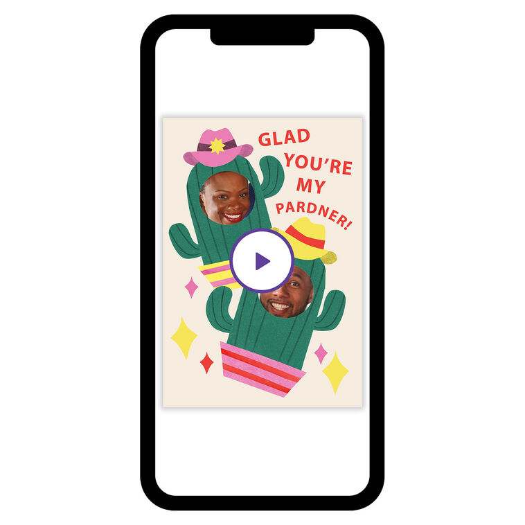 Photos in Cactus Personalized Love Card phone with card front image number 1