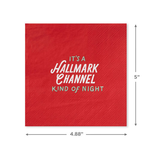 Hallmark Channel Kind of Night Cocktail Napkins, Pack of 20, 