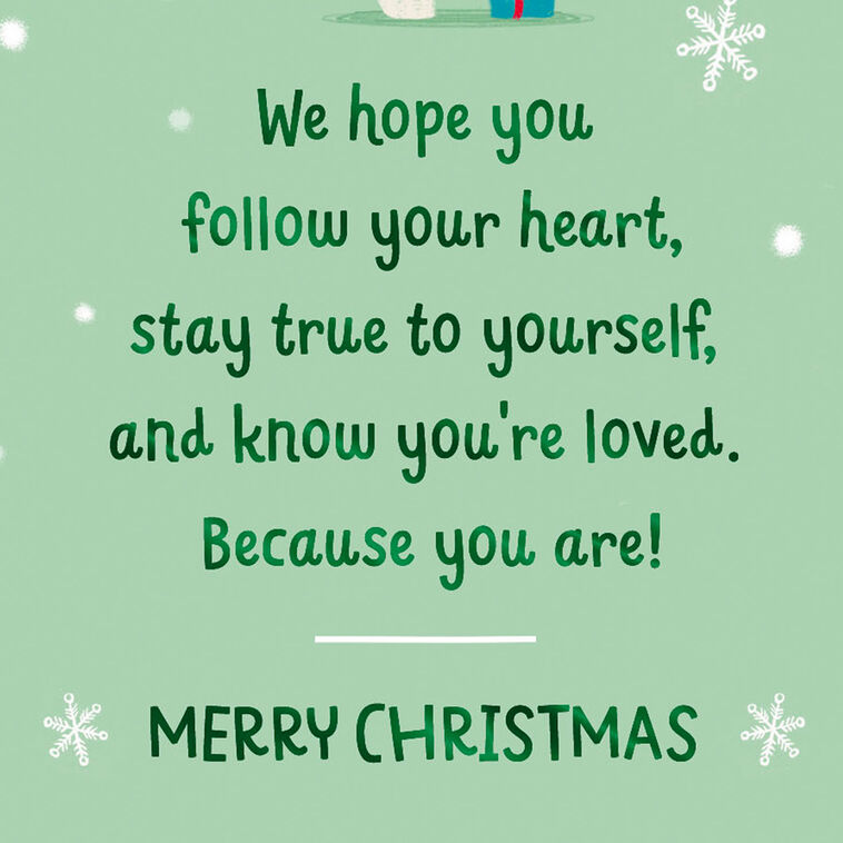 Gnome and Mushroom Granddaughter Christmas Card Sentiment image number 2