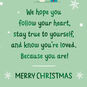 Gnome and Mushroom Granddaughter Christmas Card Sentiment image number 2
