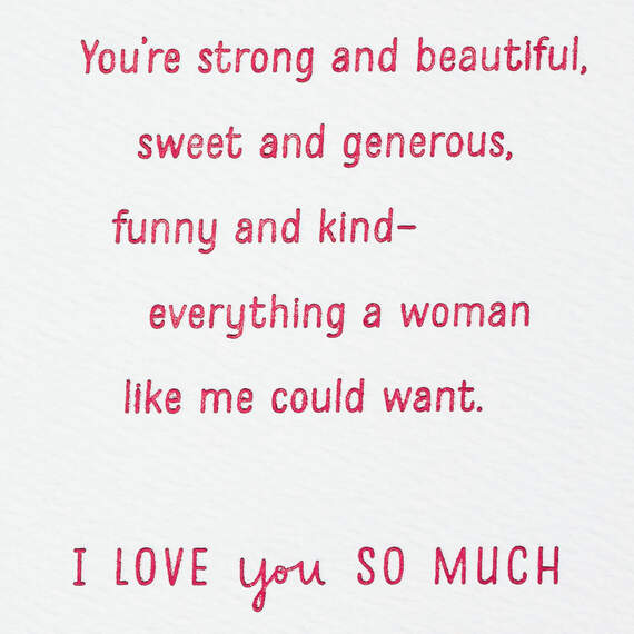 Everything a Woman Like Me Could Want Love Card for Her, , large image number 2