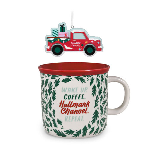 Hallmark Channel Red Truck Ornament and Mug, Set of 2, 
