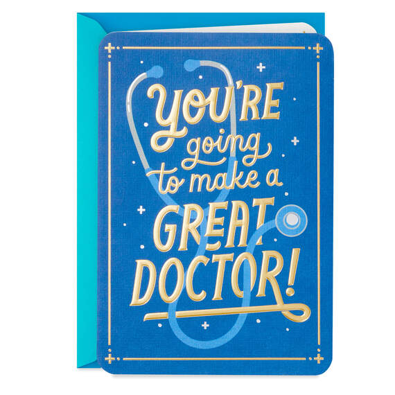 You're Going to Be a Great Doctor Medical School Graduation Card, , large image number 1