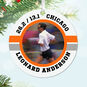 Marathon Round Metal Personalized Ornament, Custom Photo and Text, , large image number 2