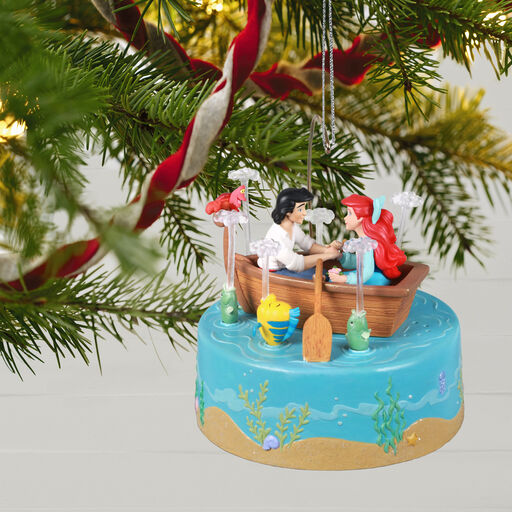 Disney The Little Mermaid Kiss the Girl Musical Ornament With Motion, 