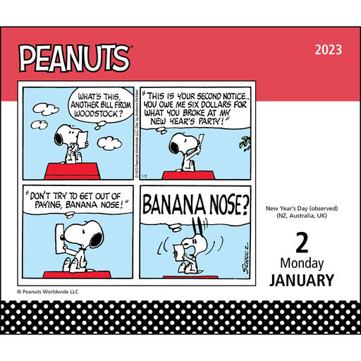 Peanuts 2023 Daily Desktop Calendar, 