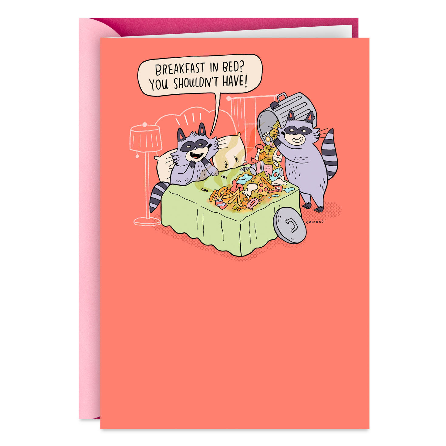 Breakfast in Bed Funny Mother's Day Card
