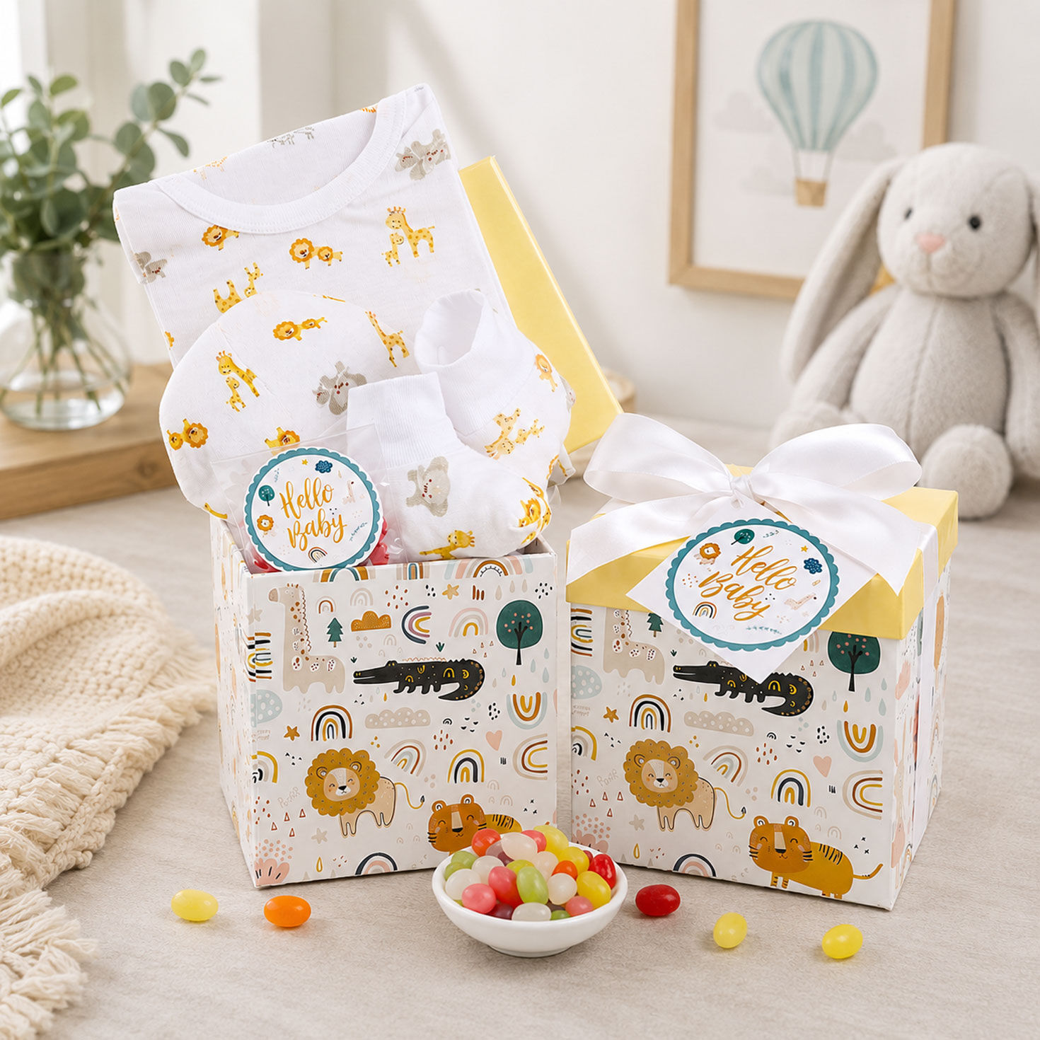 It's A Jungle Out There Baby Gift Box in use image number 2
