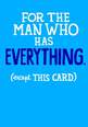 Man With Everything Birthday Card, , large image number 1