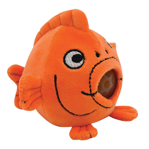 PBJ's Plush Ball Jellies Squeezable Fish N. Chips the Goldfish, 
