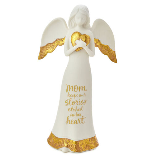 Etched in a Mom's Heart Angel Figurine, 8.75", 