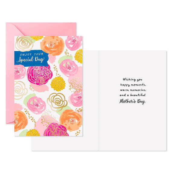 Flowers and Teapot Assorted Mother's Day Cards, Pack of 6, , large image number 3