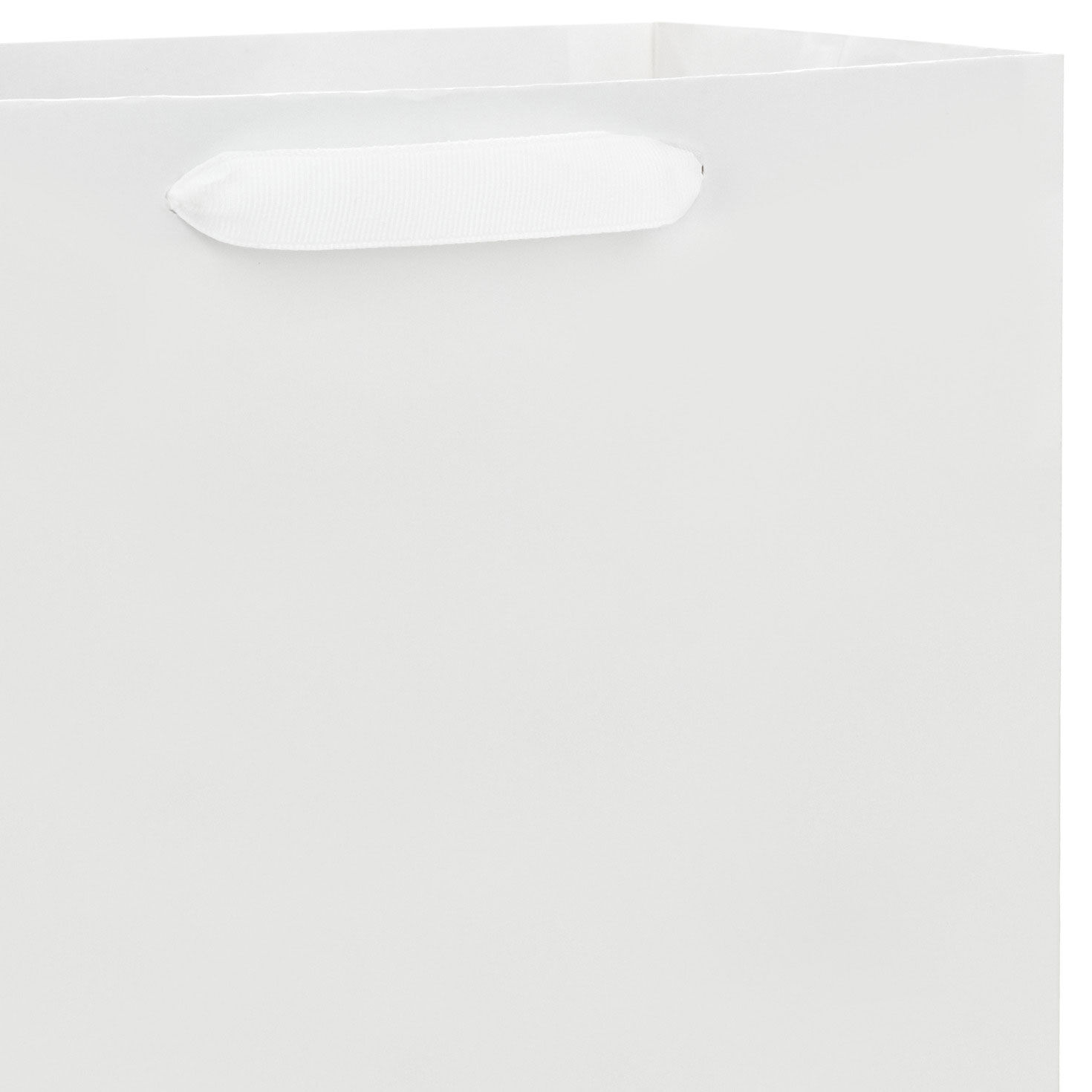 10.4" White Large Square Gift Bag, White, large image number 4