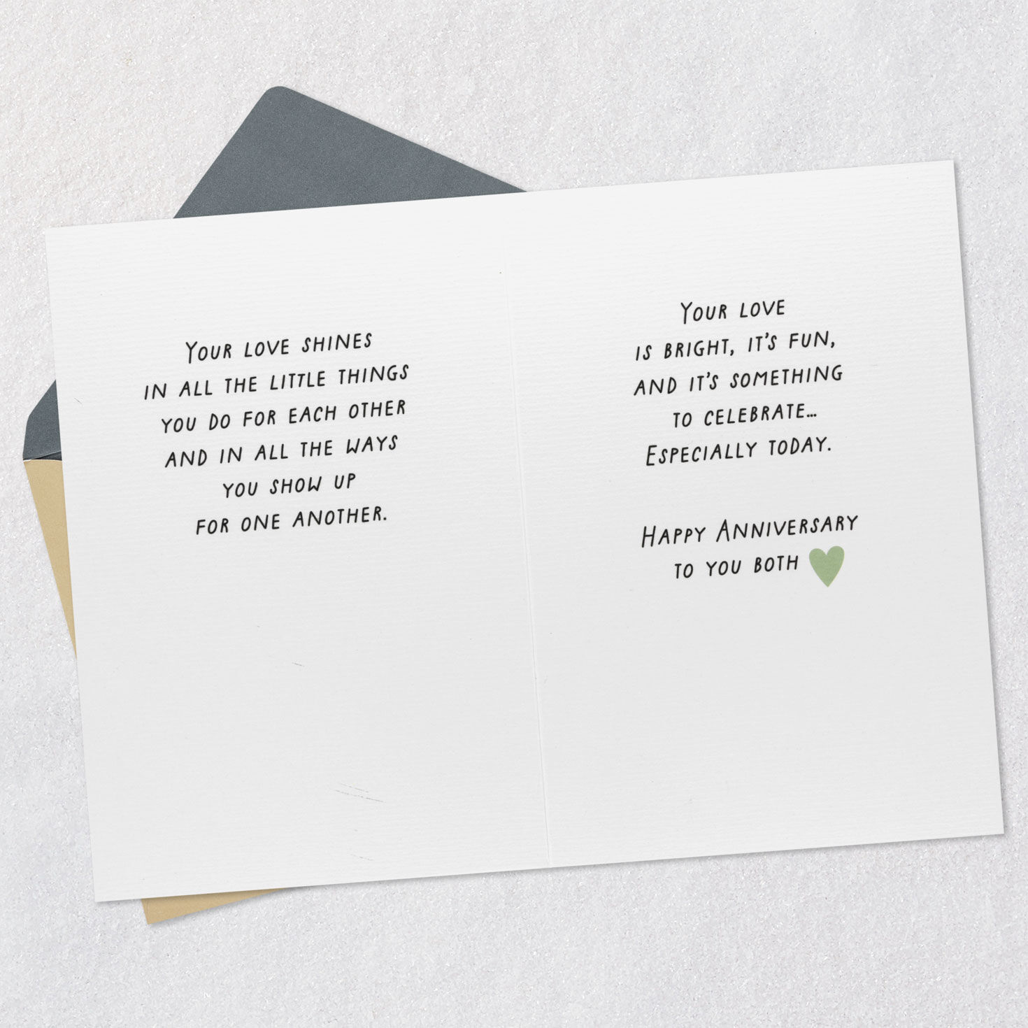 Rows of Rainbow Hearts Anniversary Card for Couple  image number 4