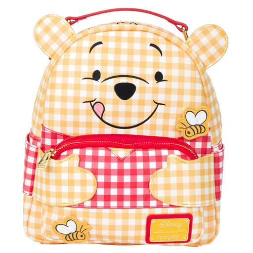 Loungefly Disney Winnie the Pooh Gingham Cosplay Mini Backpack, 