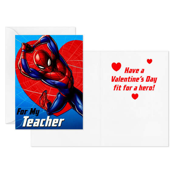 Marvel Spider-Man Kids Classroom Valentines Set With Cards and Mailbox, , large image number 4