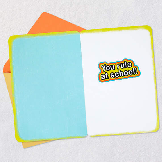 You Rule at School Congratulations Card for Kid, , large image number 3