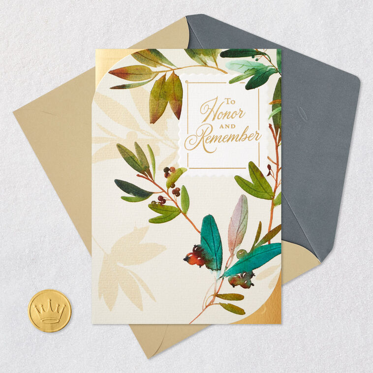 To Honor and Remember Sympathy Card, , large image number 5