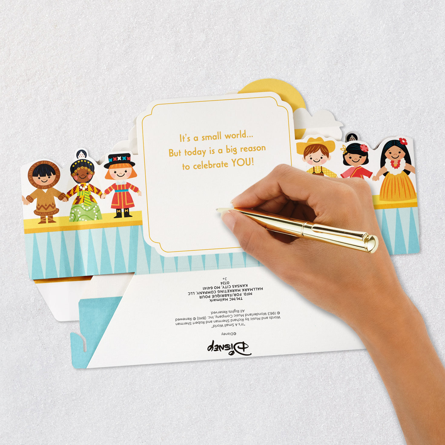 Disney It’s a Small World Celebrating You Musical 3D Pop-Up Card With Motion for only USD 12.99 | Hallmark