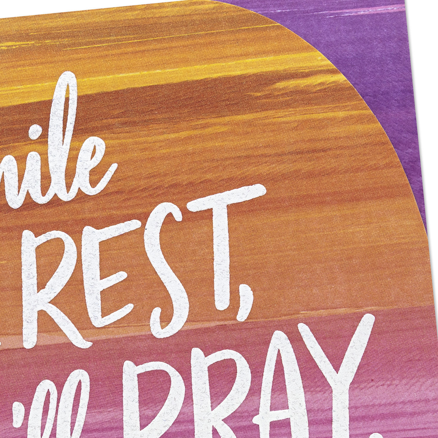 Amber, Pink and Purple Ombr&eacute; Get Well Card Card Front Detail image number 4