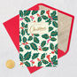 Holly and Berries Christmas Card Card Front with Envelope and Gold Seal image number 6