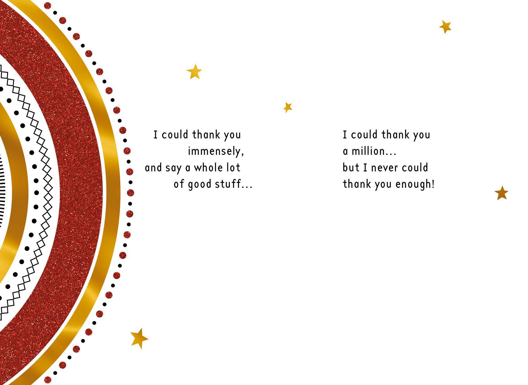 Mickey Mouse Whole Lot of Good Stuff Thank You Card