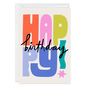 Bold and Bright Happy Custom Birthday Card, , large image number 1