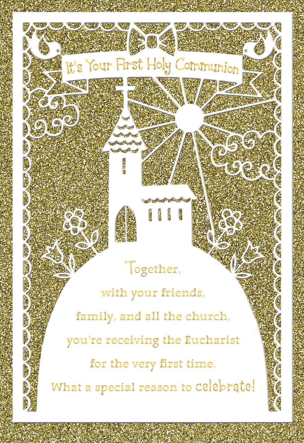 On Your First Holy Communion Card