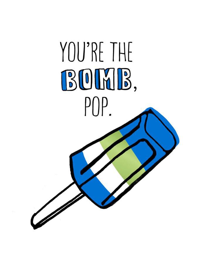 Bomb Pop Father's Day Card