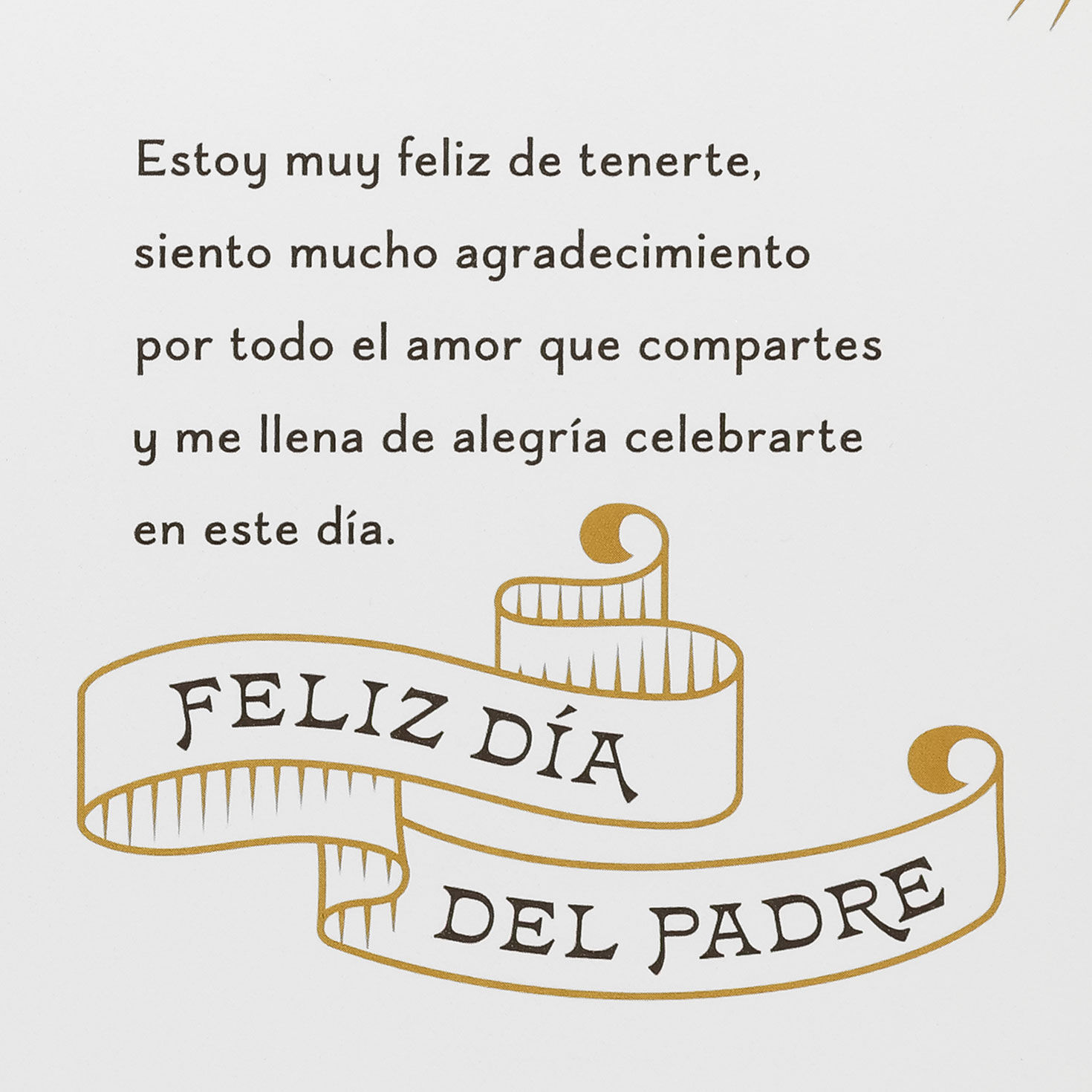 Brown and Gold Brother-in-Law Father's Day Card in Spanish sentiment image number 3