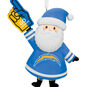 Los Angeles Chargers Santa Fan Christmas Ornament closeup view image number 5
