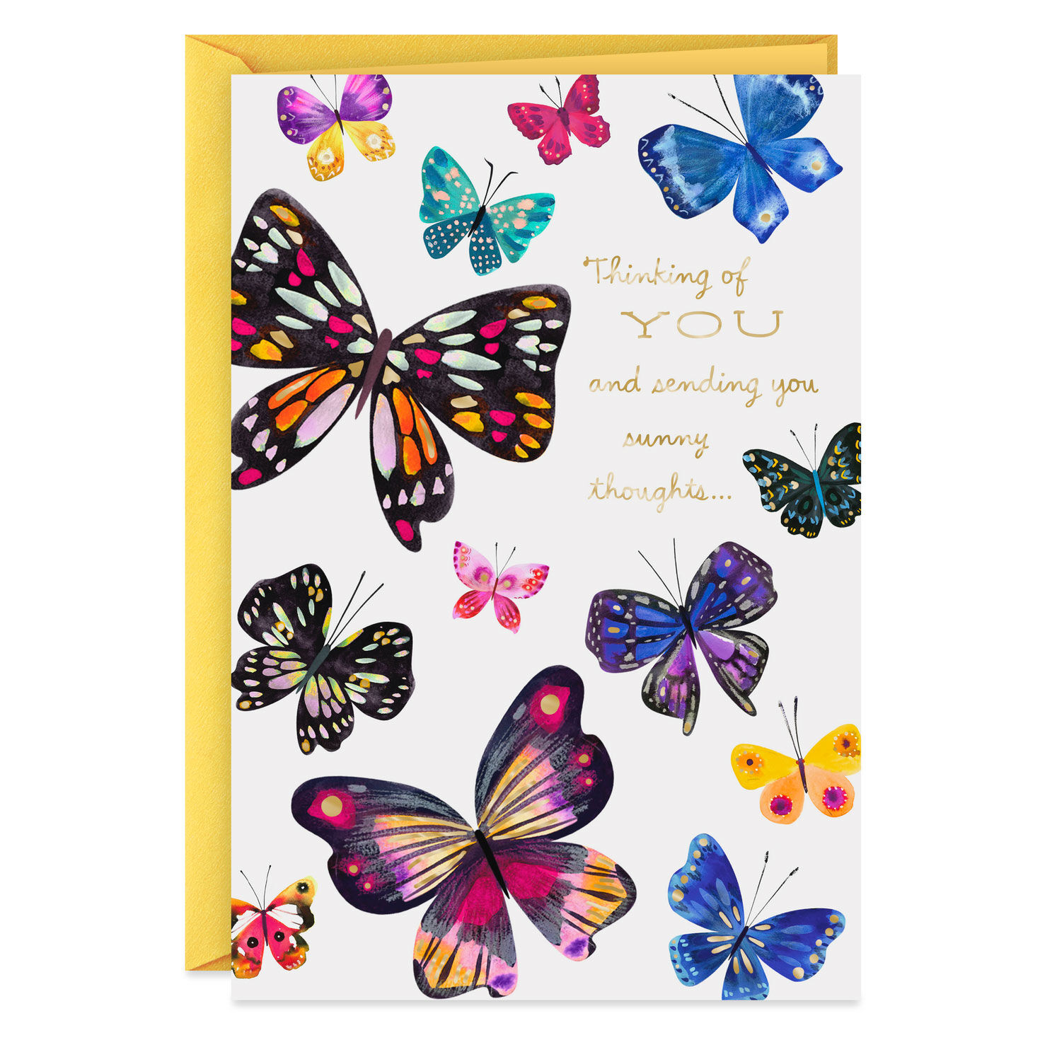 Sending You Sunny Thoughts Birthday Card, , large image number 1