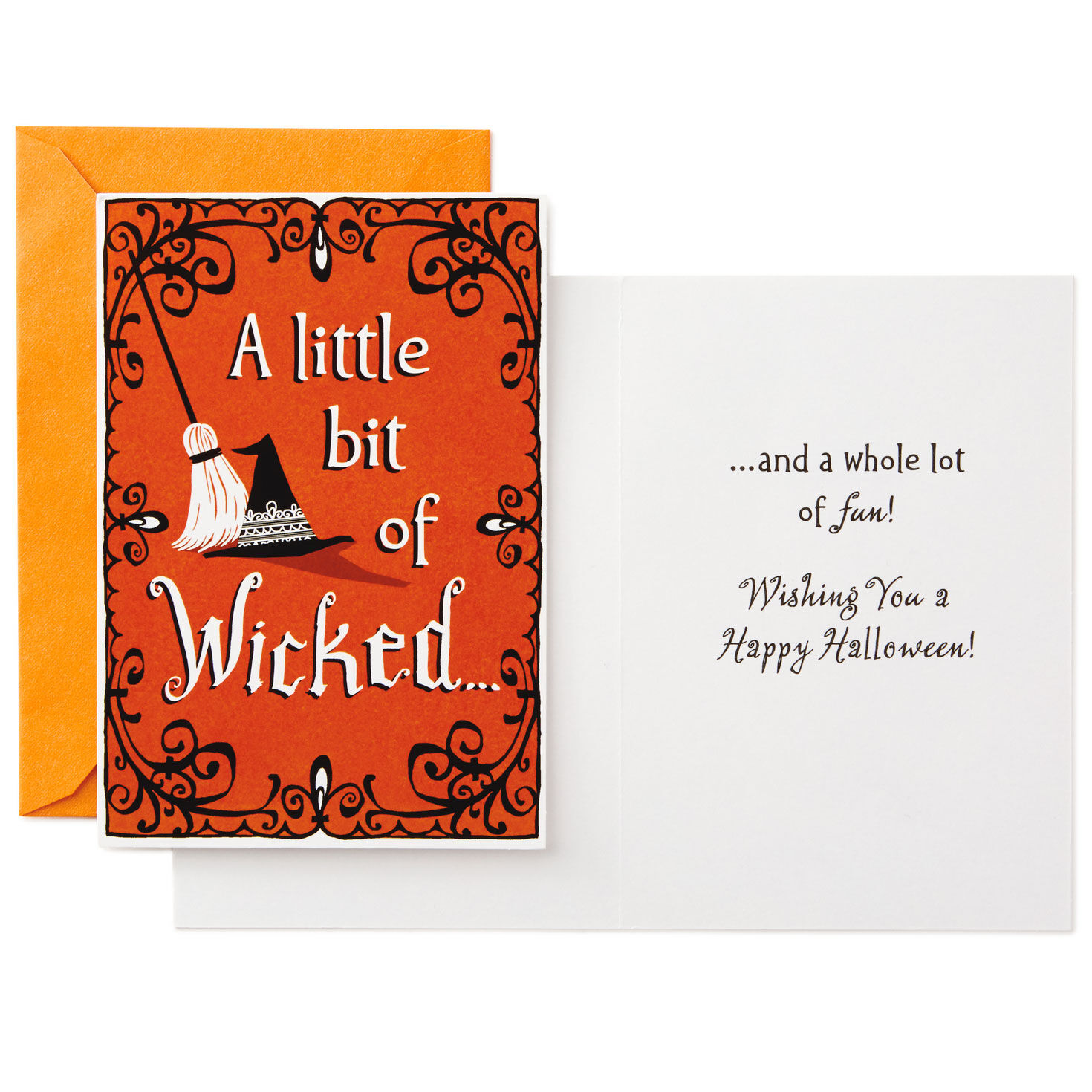 Pumpkin and Witch Halloween Card Assortment Card Front with Sentiment image number 3