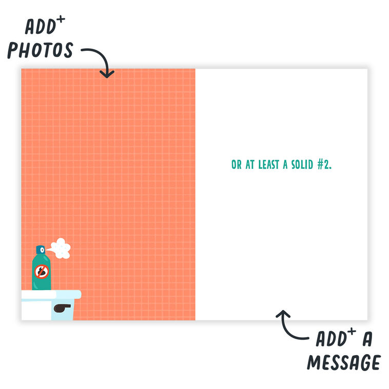 Toilet Paper Roll Personalized Birthday Card  image number 3