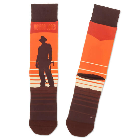 Indiana Jones™ Indy Silhouette Novelty Crew Socks, , large image number 1
