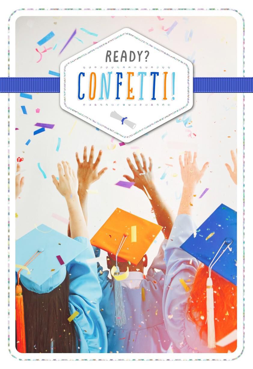 Ready Confetti Graduation Card