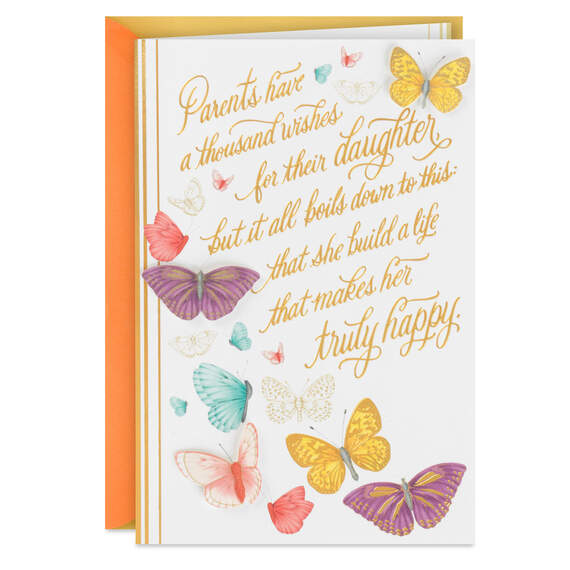A Life That Makes You Truly Happy Birthday Card for Daughter, , large image number 1