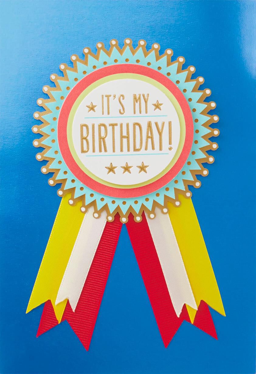 It's My Birthday Badge Birthday Card