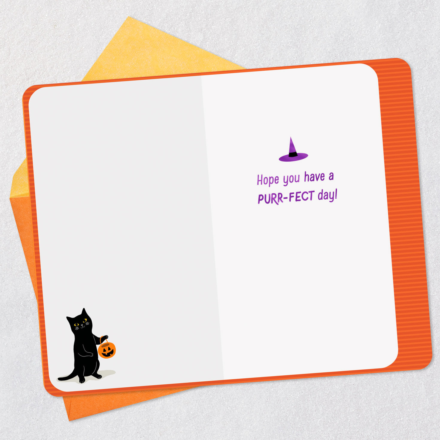 Cats in Costumes Halloween Card for Granddaughter Open card with envelope image number 3
