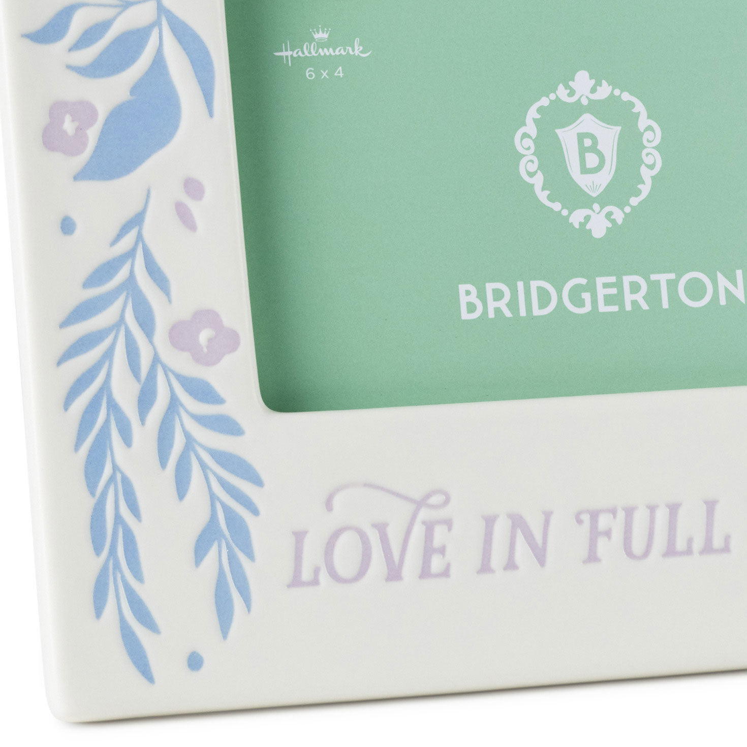 Bridgerton Love in Full Bloom Ceramic Picture Frame upclose view image number 3