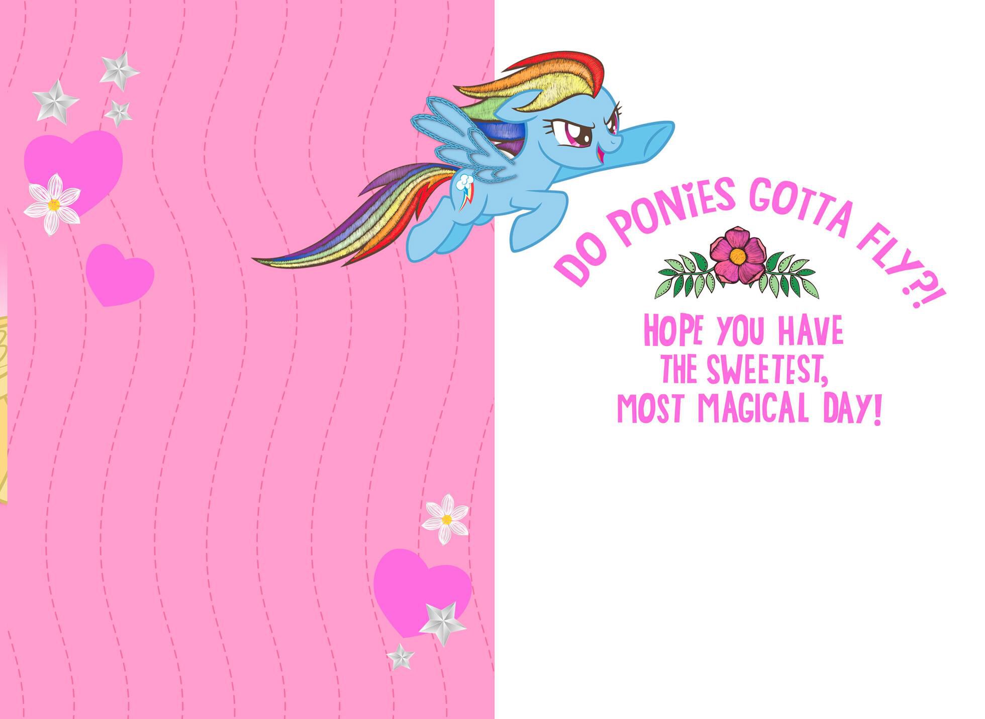 My Little Pony™ Valentine's Day Card With Removable Patch