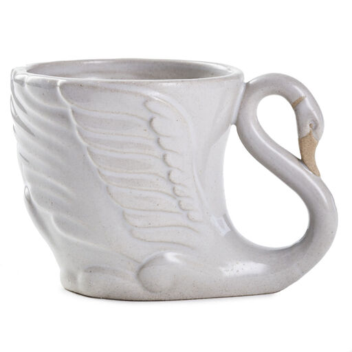 Swan Sculpted Ceramic Mug, 16 oz., 