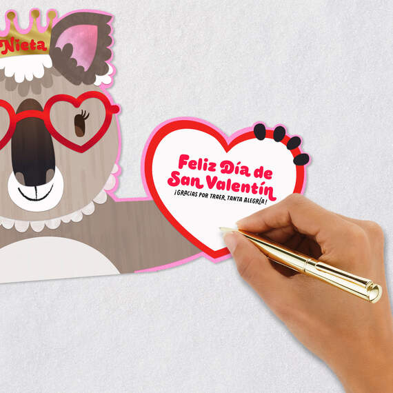 You Bring Joy Spanish-Language Valentine's Day Card for Granddaughter, , large image number 6