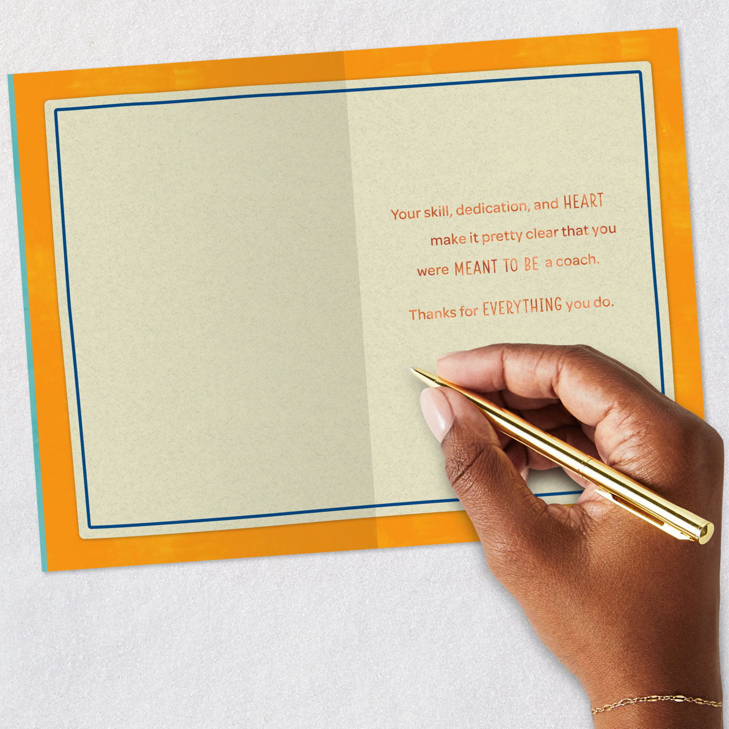 Pennants Thank You Card for Coach signing card image number 6